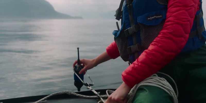 Okay, blue is secured on the anchor
