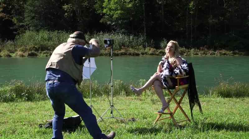 Okay, Cathy, step over the water and give me