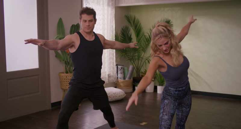 Okay. Down into triangle pose