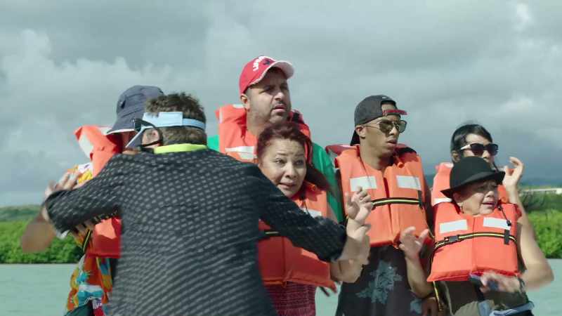 Okay, guys, get inside the boat