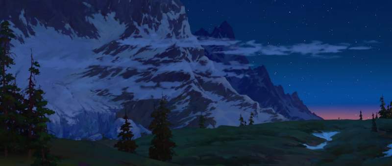 Okay here's how I remember it The snow is white it's all right