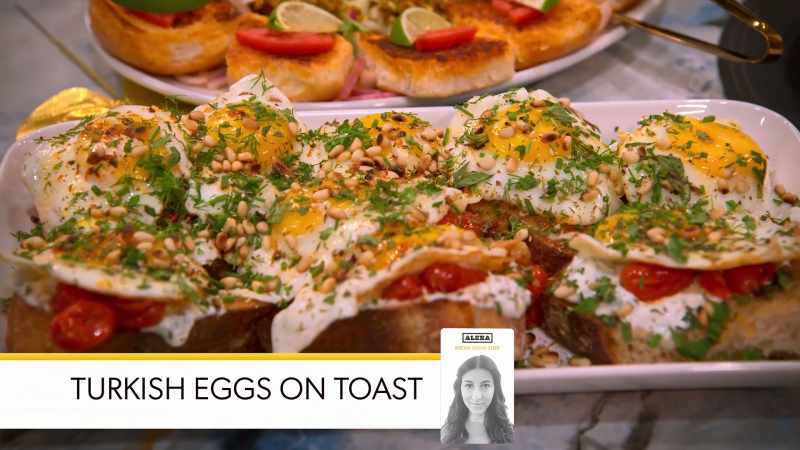 Okay, so I made Turkish eggs on toast
