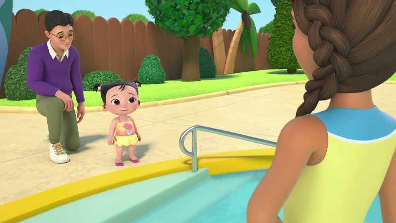 Okay, Mermaid, let's start with getting in the pool first