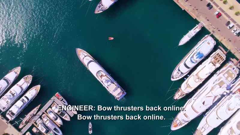 Okay. Now the bow thruster's on