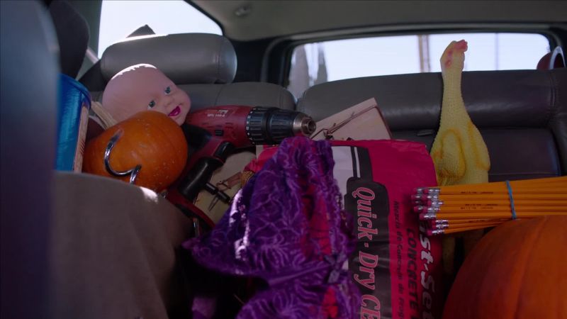 Okay, power drill, check. Baby head, check