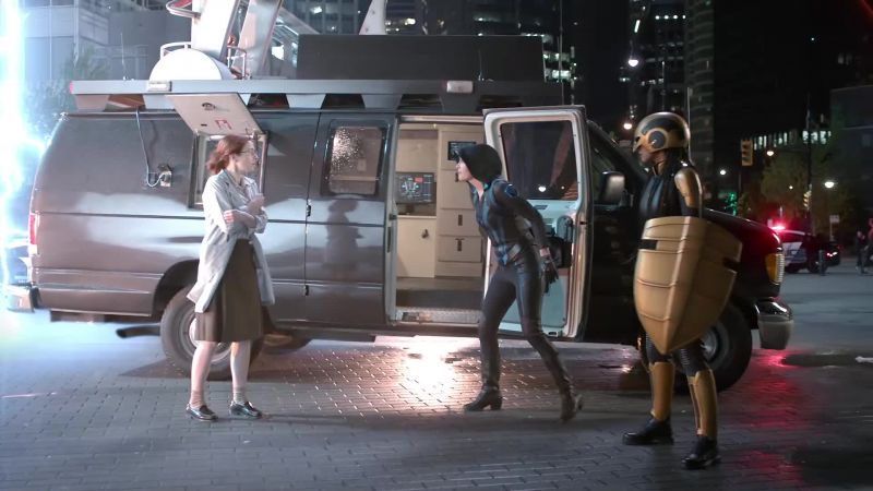 Okay, you'll be safer in the van