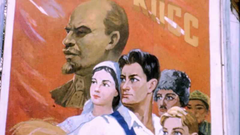 Old Soviet style, you know, propaganda
