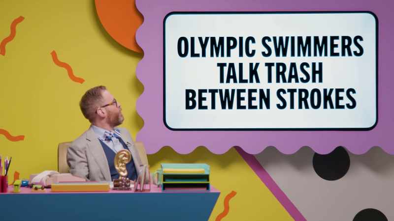 Olympic swimmers talk trash between strokes