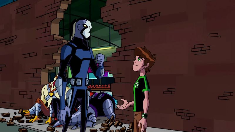 [ OMNITRIX POWERS DOWN ] >> Ben: YOU OKAY?