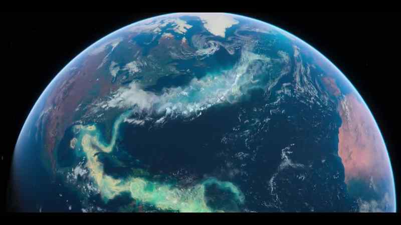 on its 75,000-mile journey from one ocean to the next