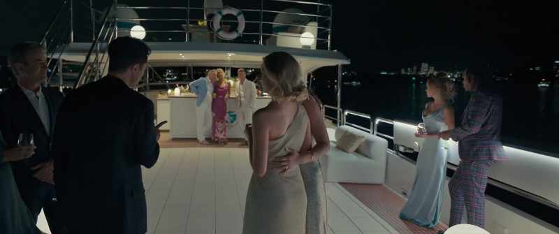 On a boat sailing back and forth