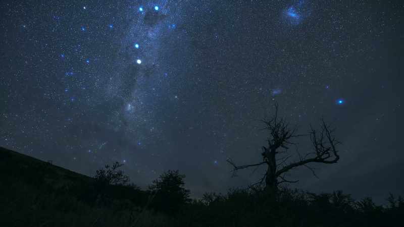 On a clear night, you can see the planets