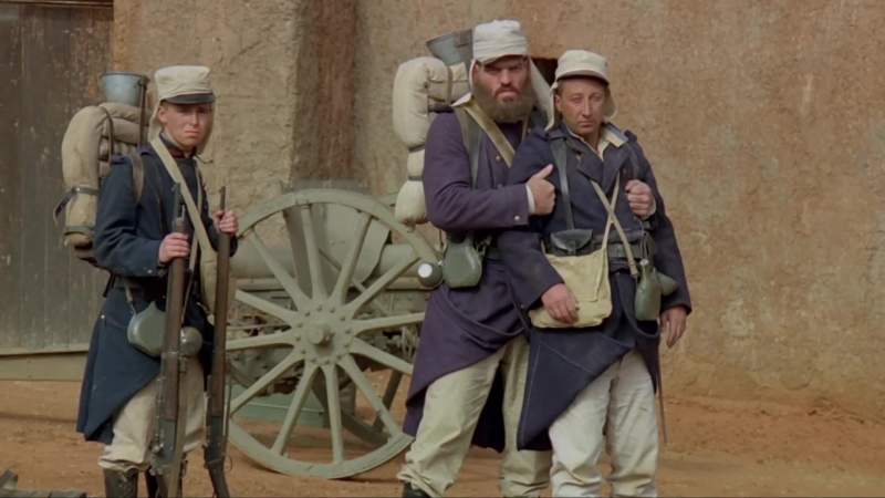 On a march a man dies where he falls