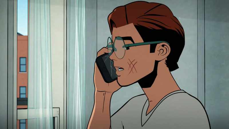 On a voice mail message, and I