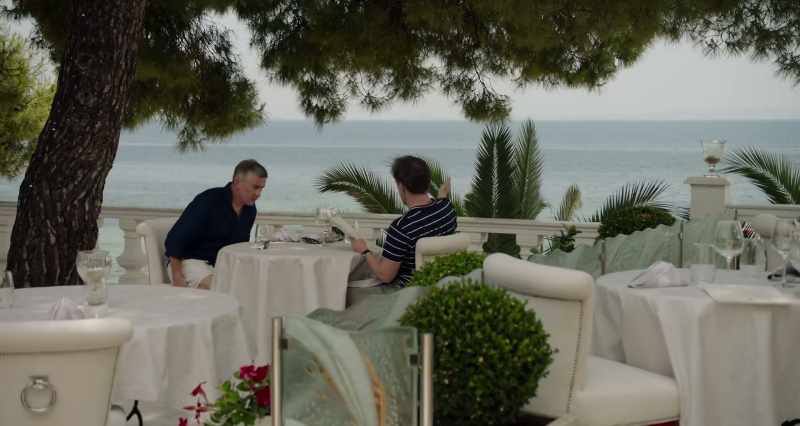 On this beautiful beachside setting