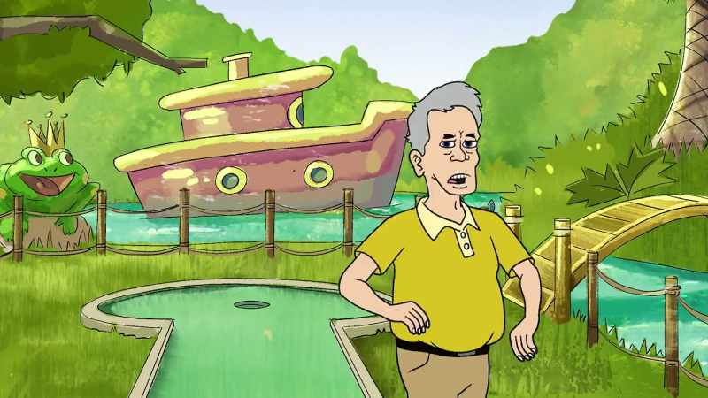 On this hole, you must face