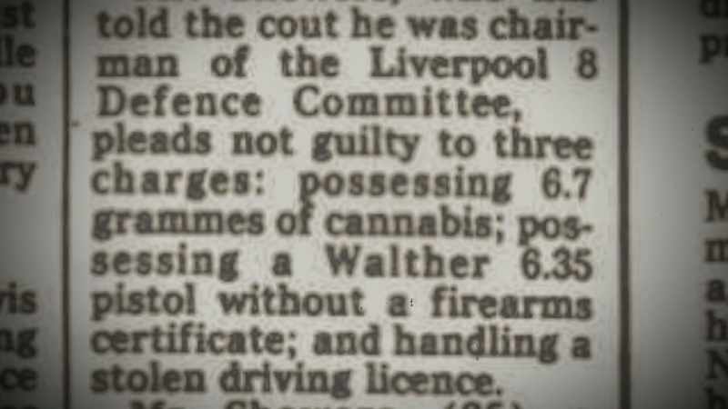 On this occasion it was for possession of a firearm