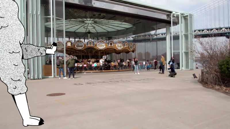 On the carousel, we'll have a big alpaca llama