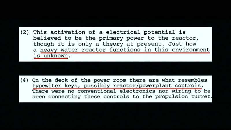 On the deck of the power room there