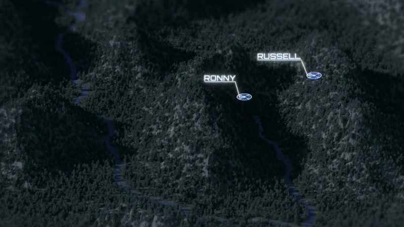 On the first hillside, Ronny will be waiting. He'll be our ears