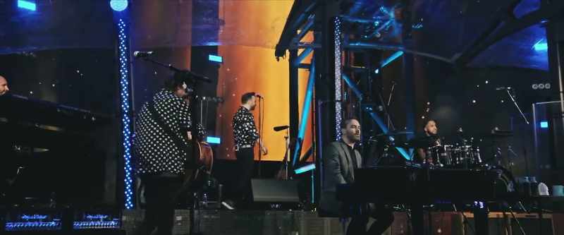 On the keyboards there, that's Marcus Byrne