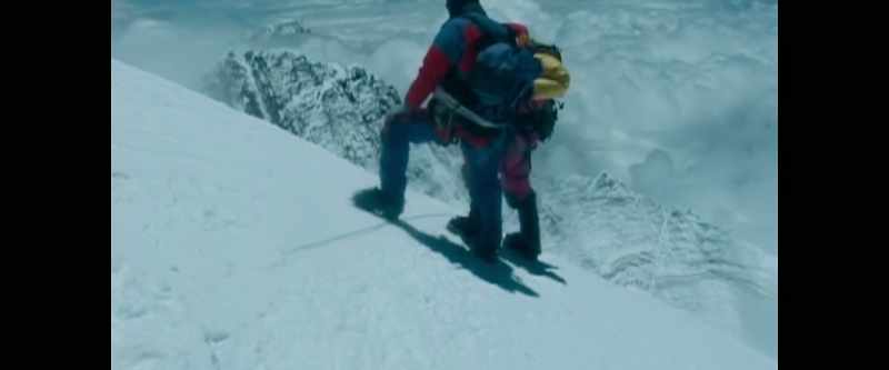 On the top of Mount Everest