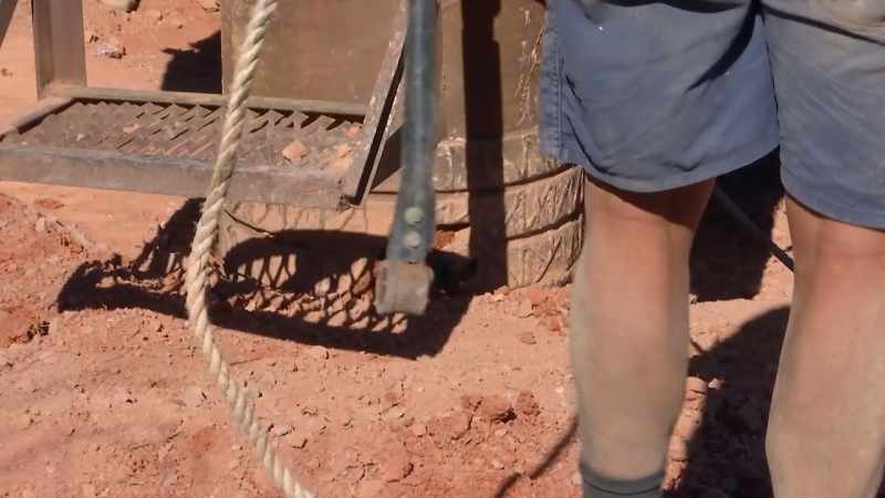 on their first attempt with their dangerous new drill rig