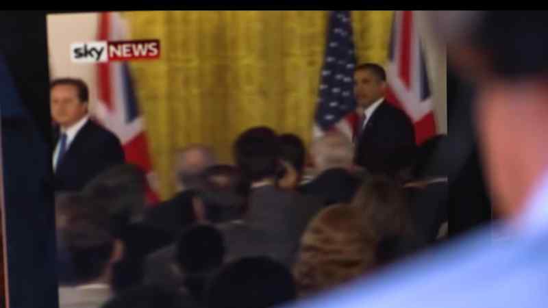 On his visit to the White House, David Cameron spoke