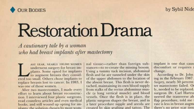 Once that article appeared, my world changed