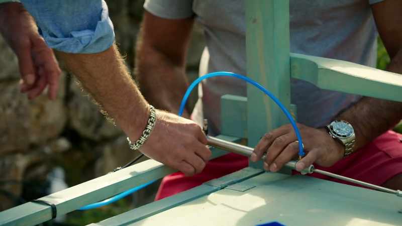 Once attached to its air supply, it will have the pneumatic capability