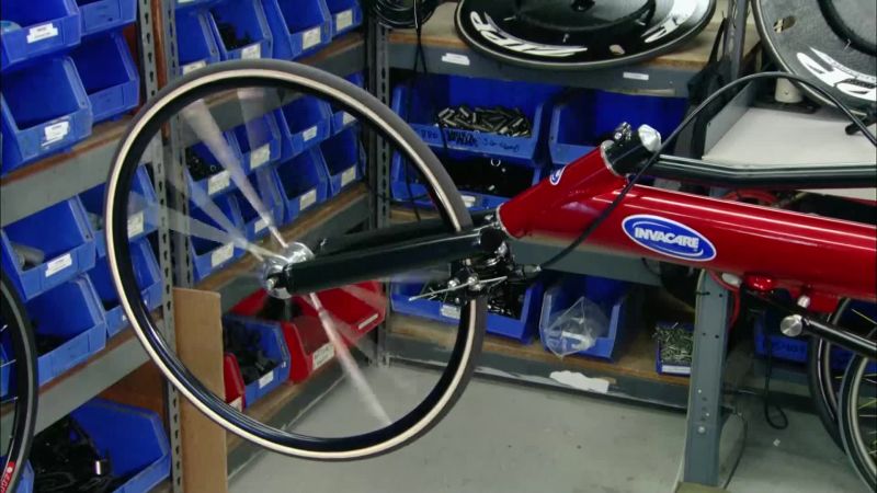 Once it's been equipped with brakes