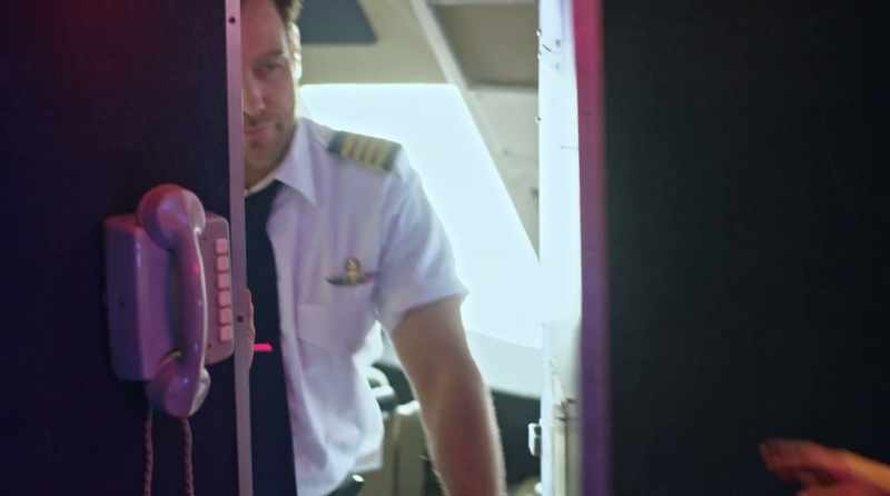 Once on the plane, we create a diversion