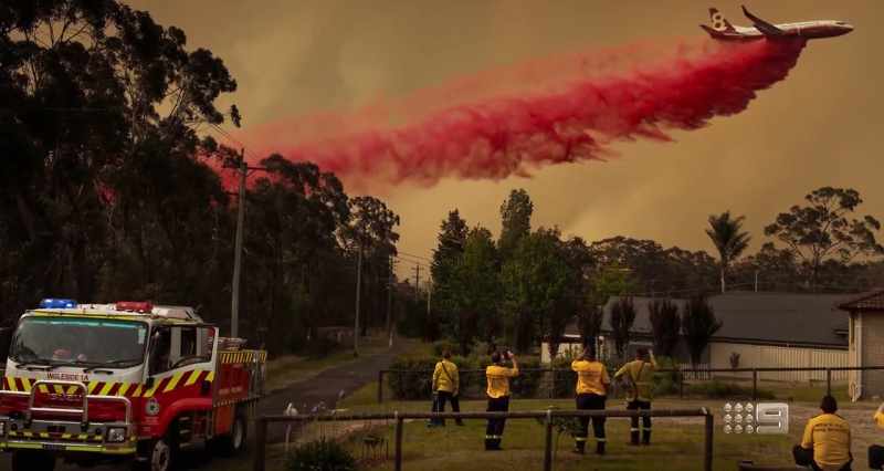 Once the fire stood up, within ten, 15 minutes