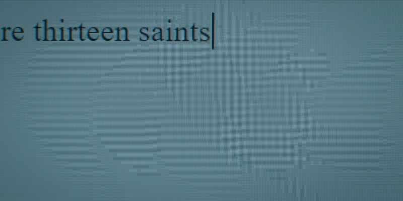 Once there were 13 saints