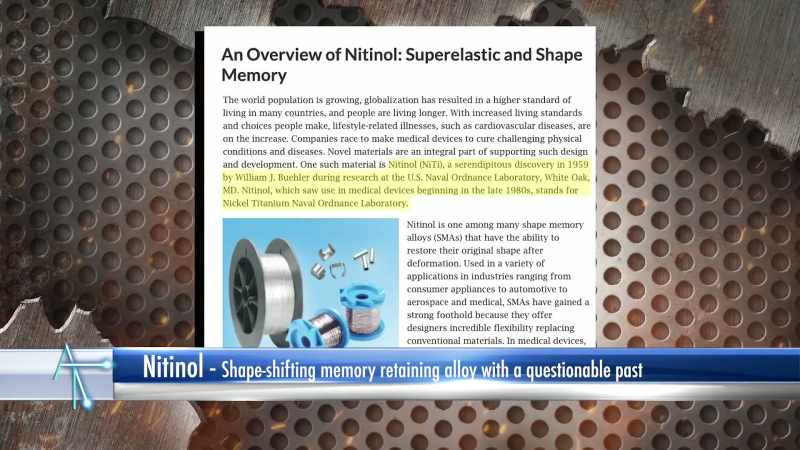 One is a well-known alloy called nitinol