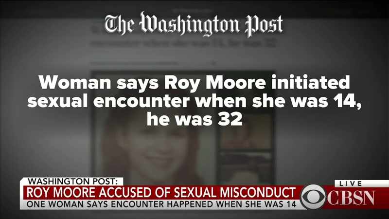 One accuser says that Moore initiated a sexual encounter