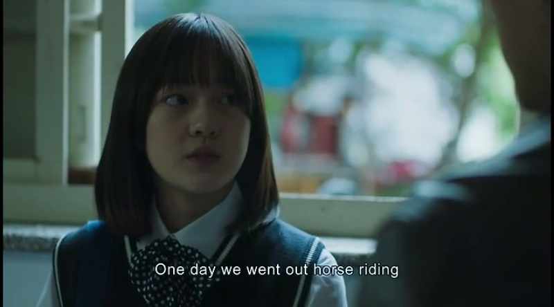 One day we went out horse riding
