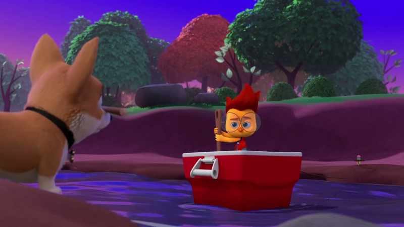 One log bridge on its way! [grunts]