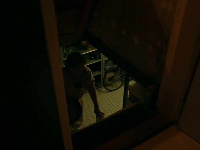 One man hid for days on top of the elevator