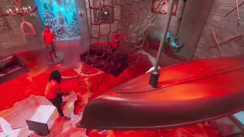 One misplaced foot, he's in the lava