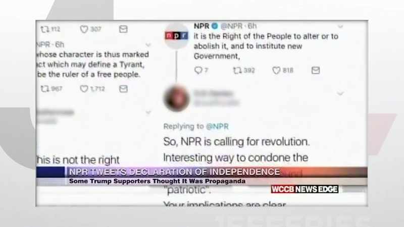 ONE PERSON TWEETED, SO NPR IS
