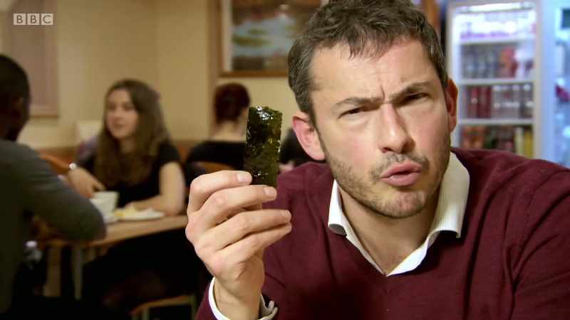 One poor child was even eating raw seaweed