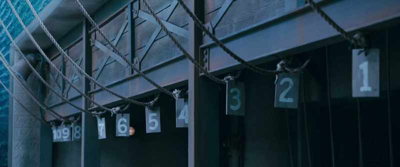 One rope is randomly selected to lock to its drum