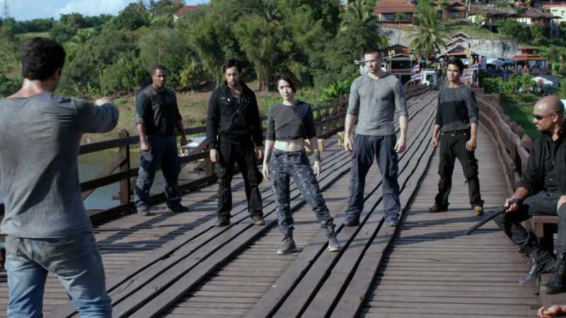 One, two, three, four guys and a little girl?