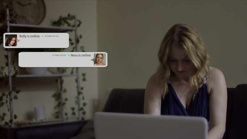 (online message beeping)