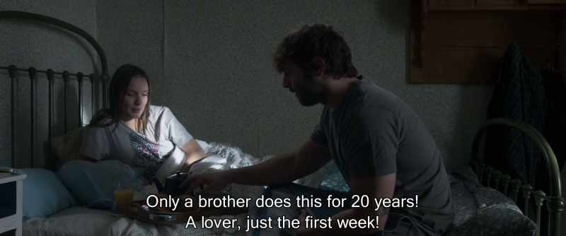 Only a brother does this for 2O years. A lover, just the first week