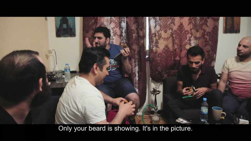 Only your beard is showing. It's in the picture