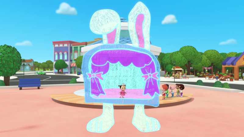 Only we don't need a stage with bunny feet