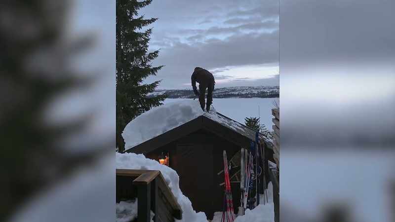 Only shoveling snow on a slippery slope is a challenge