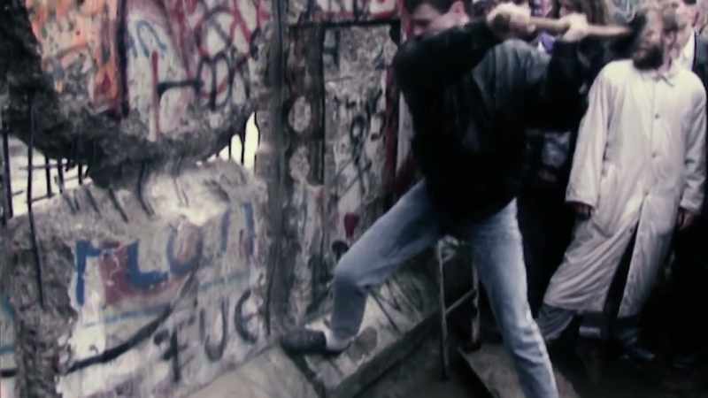 Only after the Berlin wall came down in 1989